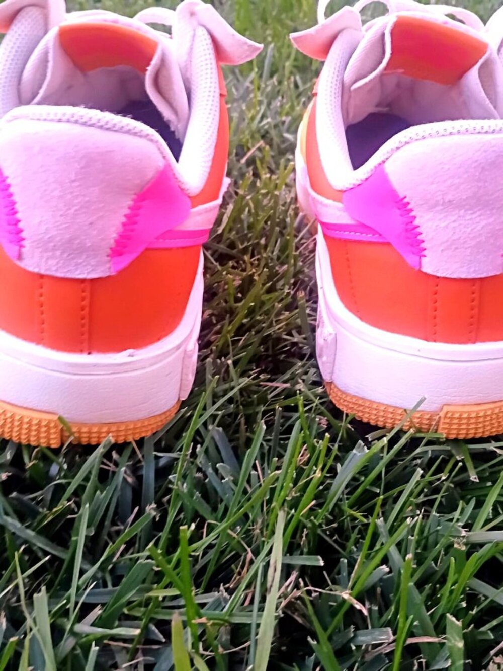 Nike Air Force 1 Fontanka Sunrise Women's 11 White Orange Pink - Picture 7 of 8
